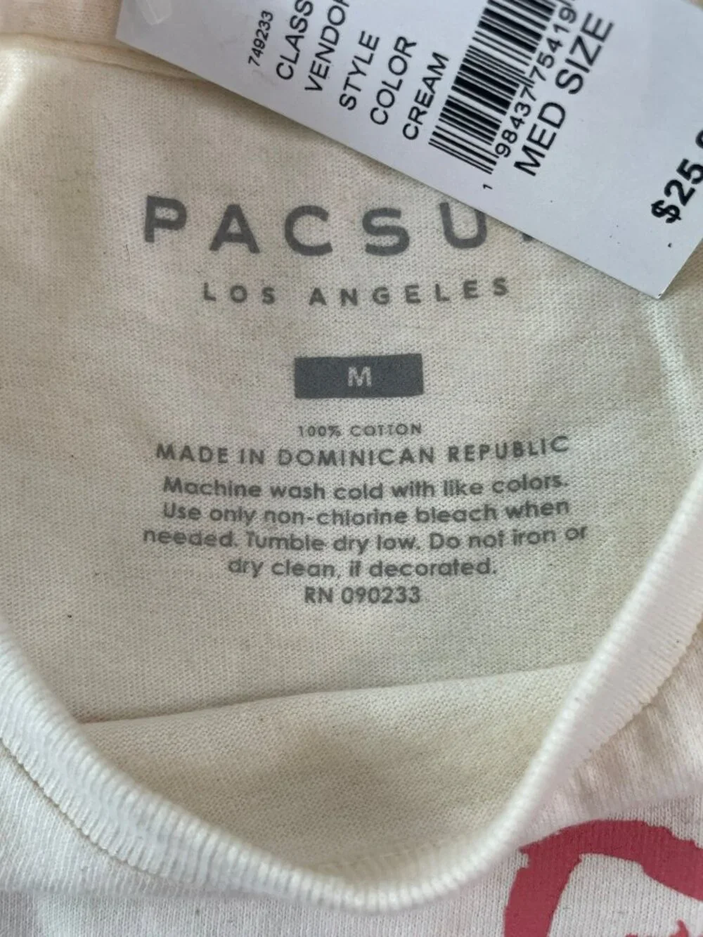 PacSun Cream Graphic Tee "The Fire Within That Never Fades" Wmn's Sz Medium NWT - Picture 8 of 8